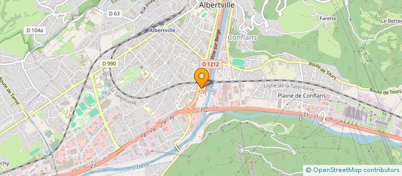 localisation de l'entreprise ALAVIDA  ALBERTVILLE