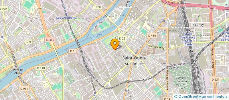 localisation de l'entreprise ALAWAVE à SAINT-OUEN-SUR-SEINE