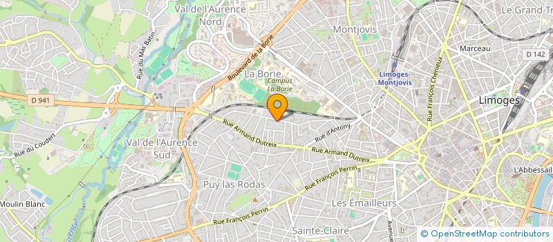 localisation de l'entreprise ALAXAM à LIMOGES