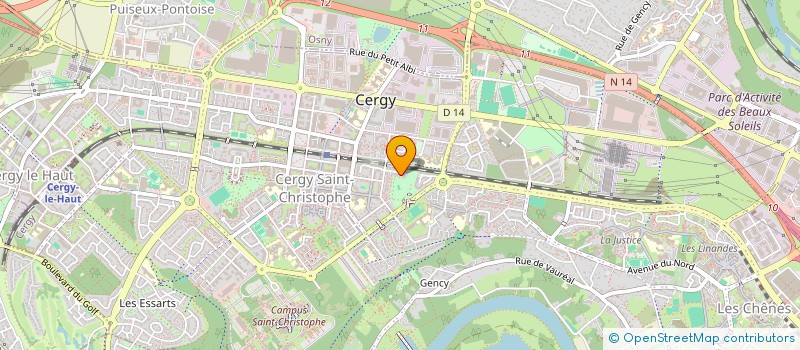 localisation de l'entreprise ALAZ  CERGY