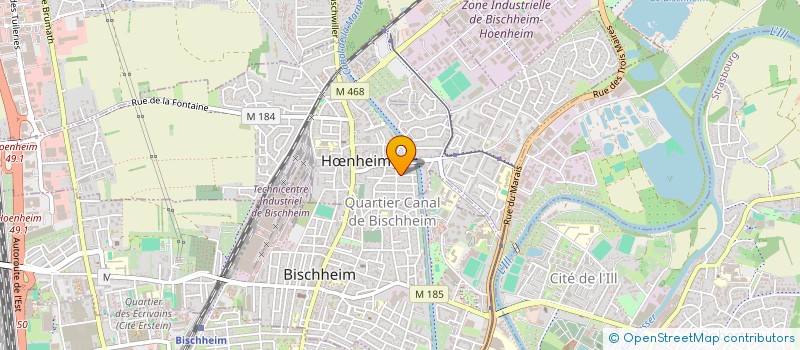 localisation de l'entreprise ALAZAK  HOENHEIM