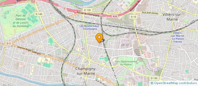 localisation de l'entreprise ALAZARD à CHAMPIGNY-SUR-MARNE