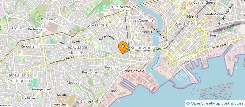 localisation de l'entreprise ALB 29 à BREST