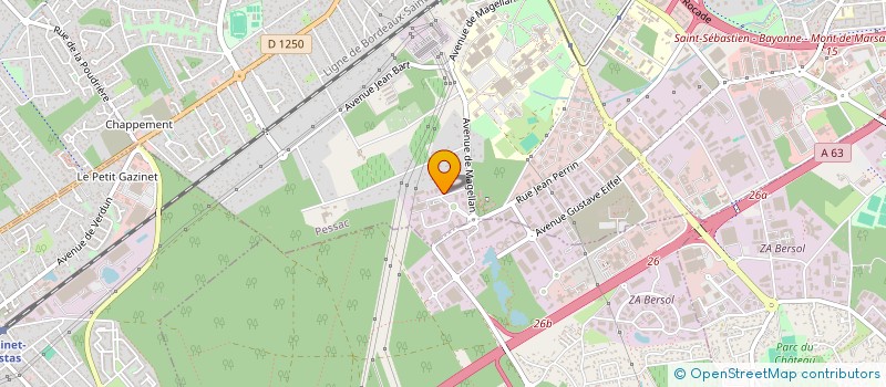 localisation de l'entreprise ALB  PESSAC