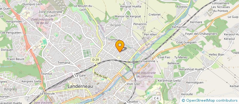 localisation de l'entreprise ALB  LANDERNEAU