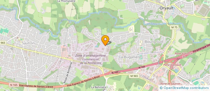 localisation de l'entreprise ALB à ORVAULT