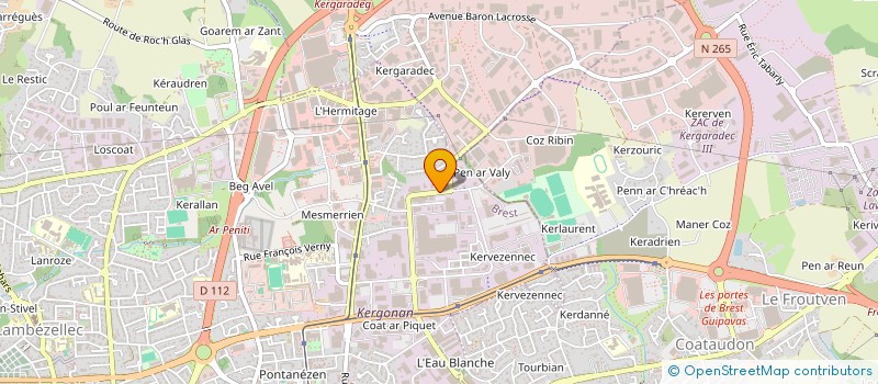 localisation de l'entreprise ALB AUTO à BREST