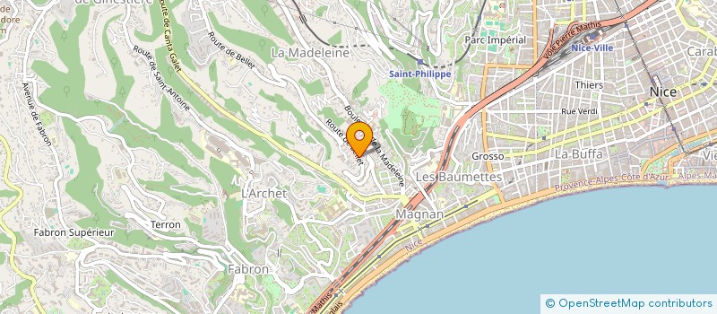 localisation de l'entreprise ALB'AZUR CONSTRUCTION à NICE