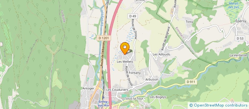 localisation de l'entreprise ALB CONSULTING à GRESY-SUR-AIX