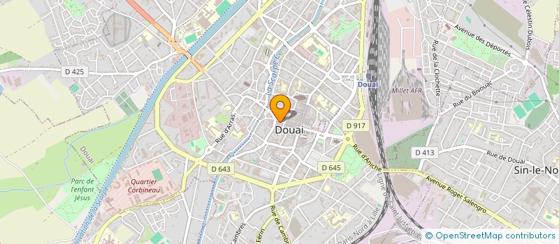 localisation de l'entreprise ALB'HAIR à DOUAI