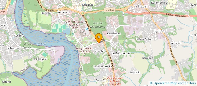 localisation de l'entreprise ALB INVEST à QUIMPER