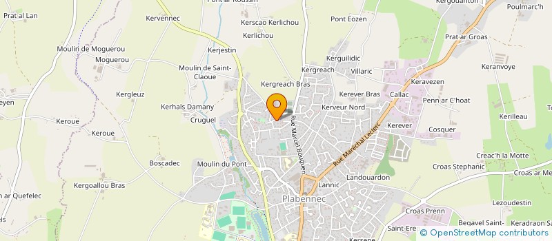 localisation de l'entreprise ALB MACONNERIE DEMOLITION à PLABENNEC