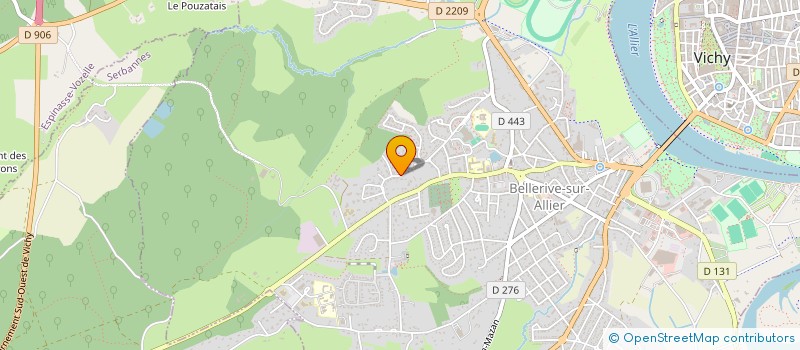 localisation de l'entreprise ALB MUSIC  BELLERIVE-SUR-ALLIER