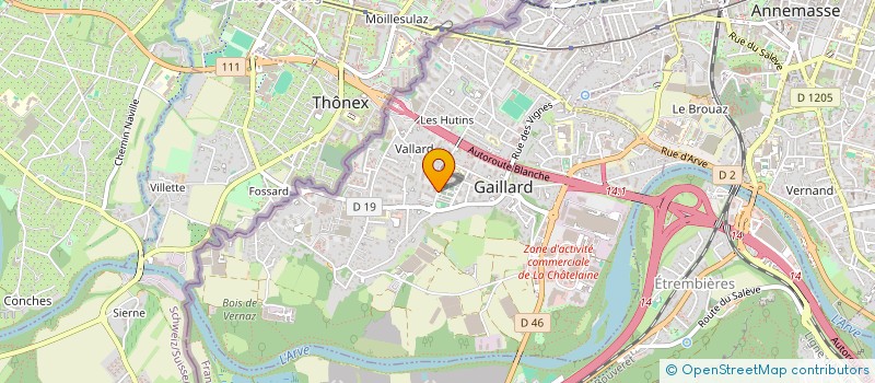 localisation de l'entreprise ALB NETTOYAGE à GAILLARD
