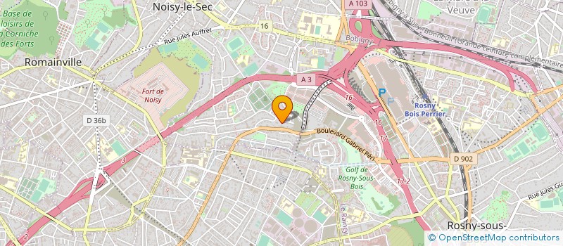 localisation de l'entreprise ALB PLOMBERIE CHAUFFAGE à NOISY-LE-SEC