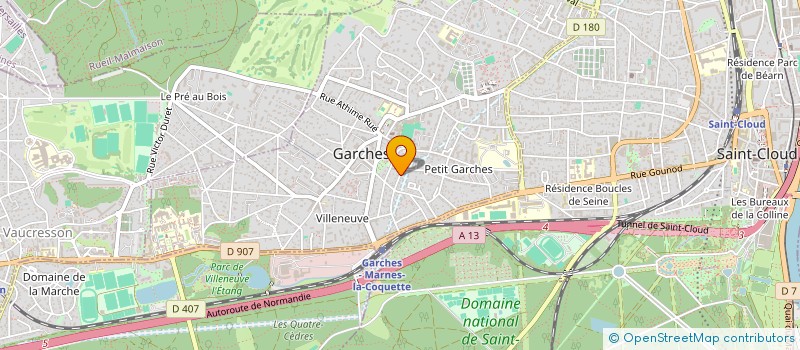 localisation de l'entreprise ALB PROD à GARCHES