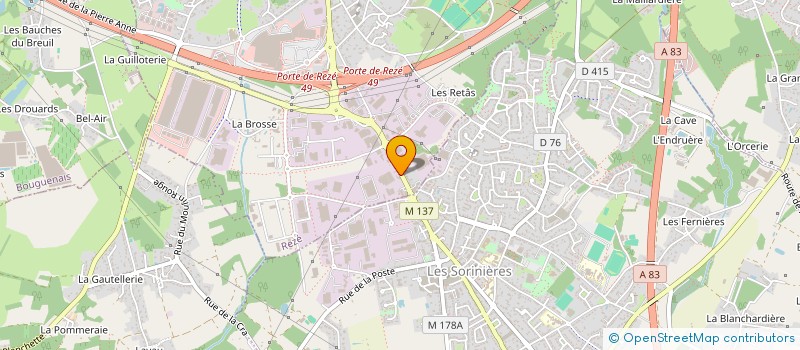 localisation de l'entreprise ALB REZE à REZE