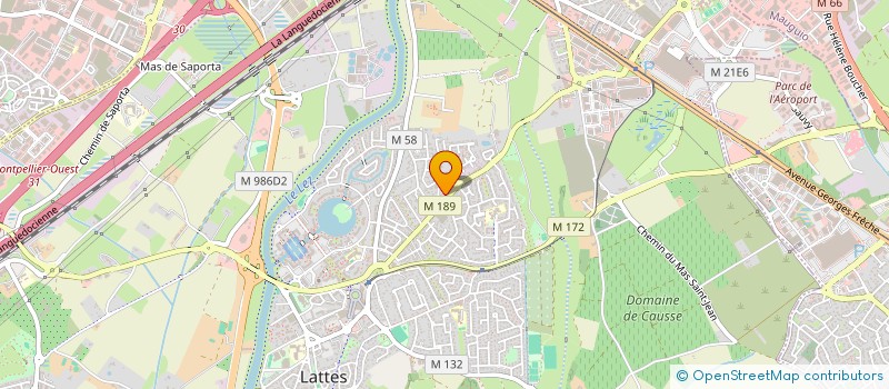 localisation de l'entreprise ALB69  LATTES