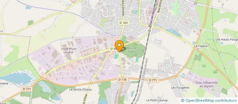 localisation de l'entreprise ALBA 2  CHATEAUBRIANT