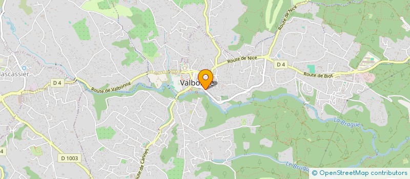 localisation de l'entreprise ALBA à VALBONNE