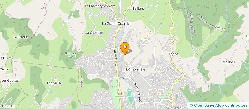 localisation de l'entreprise ALBA  SORBIERS