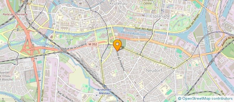 localisation de l'entreprise ALBA à STRASBOURG