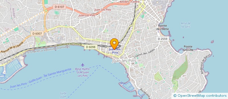 localisation de l'entreprise ALBA à ANTIBES