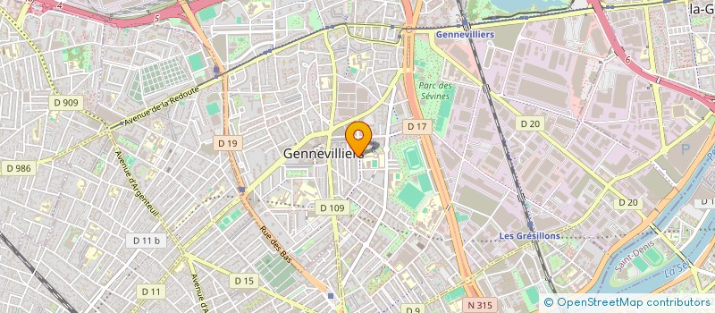 localisation de l'entreprise ALBA à GENNEVILLIERS