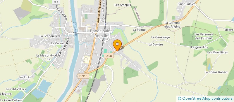 localisation de l'entreprise ALBA à DANGE-SAINT-ROMAIN