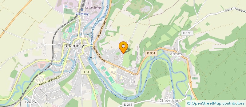 localisation de l'entreprise ALBA à CLAMECY