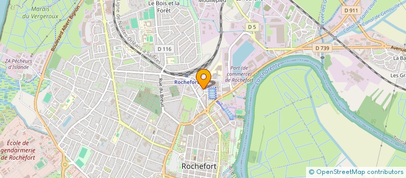 localisation de l'entreprise ALBA  ROCHEFORT