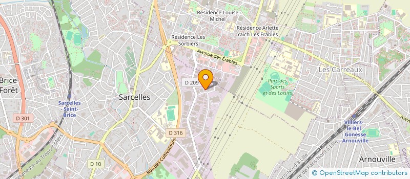 localisation de l'entreprise ALBA  SARCELLES