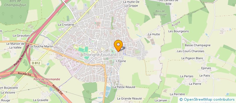 localisation de l'entreprise ALBA  THORIGNE-FOUILLARD