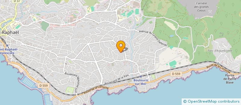 localisation de l'entreprise ALBA  SAINT-RAPHAEL