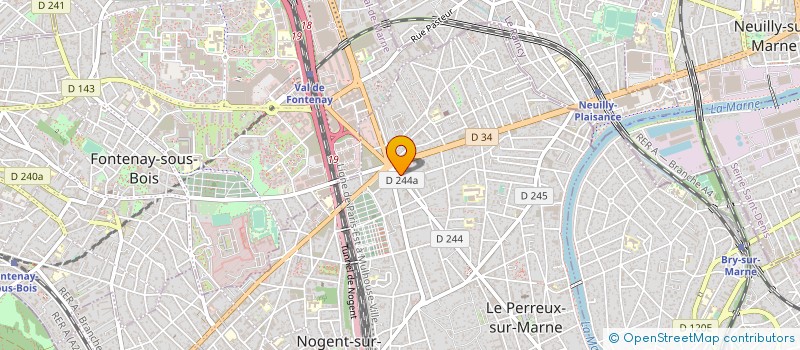 localisation de l'entreprise ALBA BTP à LE PERREUX-SUR-MARNE