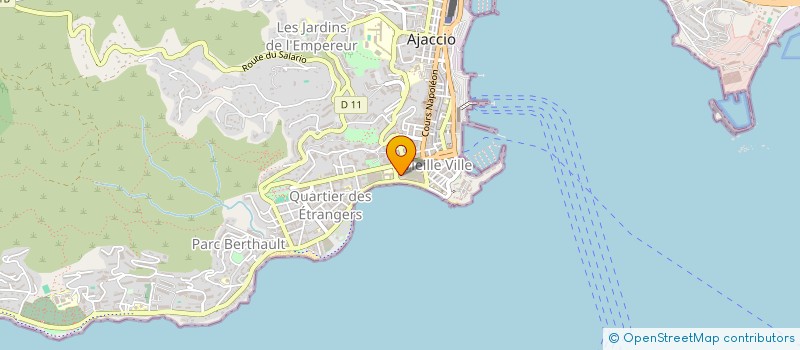 localisation de l'entreprise ALBA CHIARA à AJACCIO