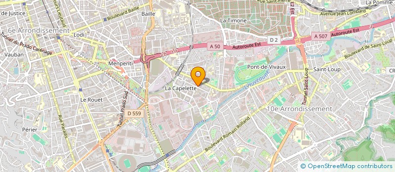 localisation de l'entreprise ALBA COIF à MARSEILLE