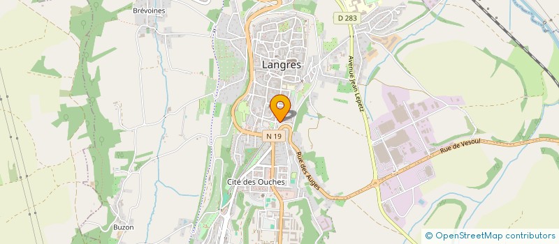 localisation de l'entreprise ALBA CONSTRUCTION à LANGRES