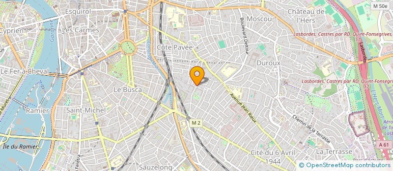 localisation de l'entreprise ALBA FONCIERE 2 à TOULOUSE