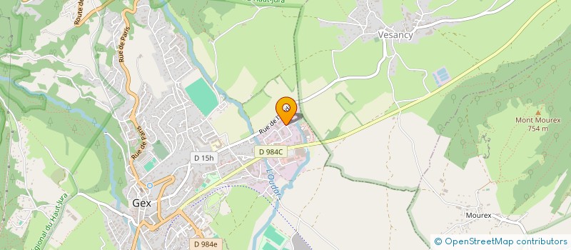 localisation de l'entreprise ALBA INVESTISSEMENT  GEX