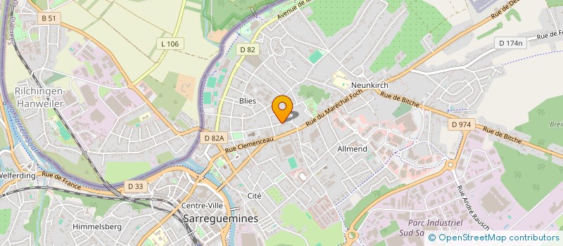 localisation de l'entreprise ALBA ISOLATION  SARREGUEMINES