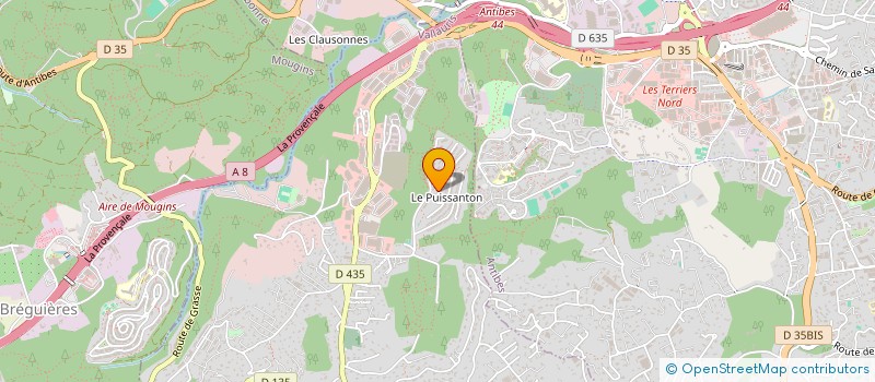 localisation de l'entreprise ALBA NOVA  VALLAURIS