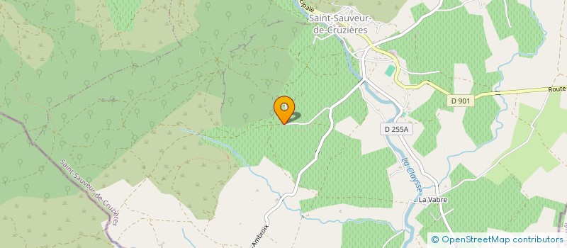 localisation de l'entreprise ALBA TERRA  SAINT-SAUVEUR-DE-CRUZIERES