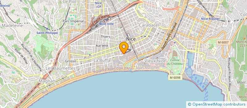 localisation de l'entreprise ALBA TINA à NICE