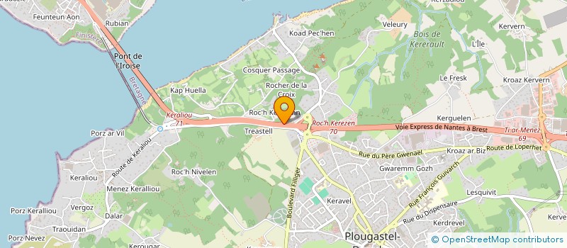 localisation de l'entreprise ALBACAN  PLOUGASTEL-DAOULAS