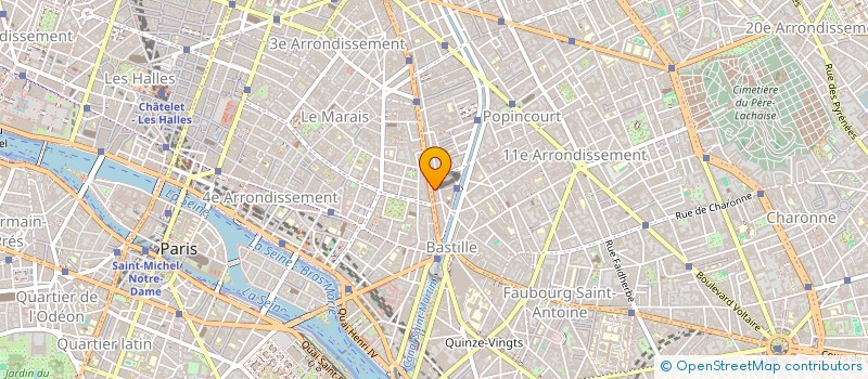 localisation de l'entreprise ALBACAN SARL  PARIS