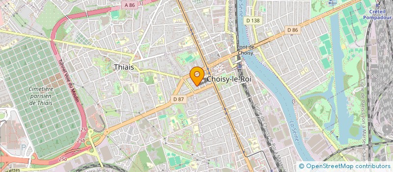 localisation de l'entreprise ALBACAR à CHOISY-LE-ROI