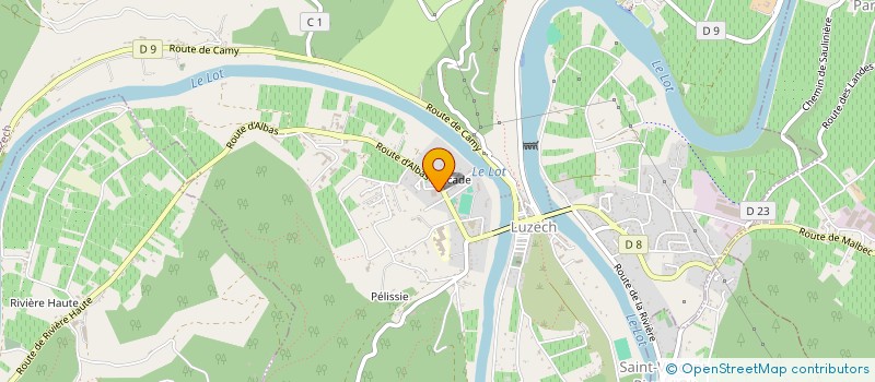 localisation de l'entreprise ALBAGNAC à SAUZET