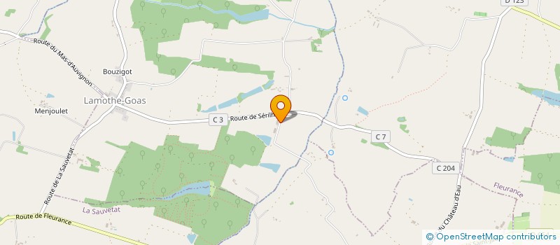 localisation de l'entreprise ALBAGNAC à LAMOTHE-GOAS