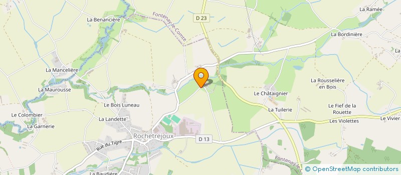 localisation de l'entreprise ALBAGRI à ROCHETREJOUX
